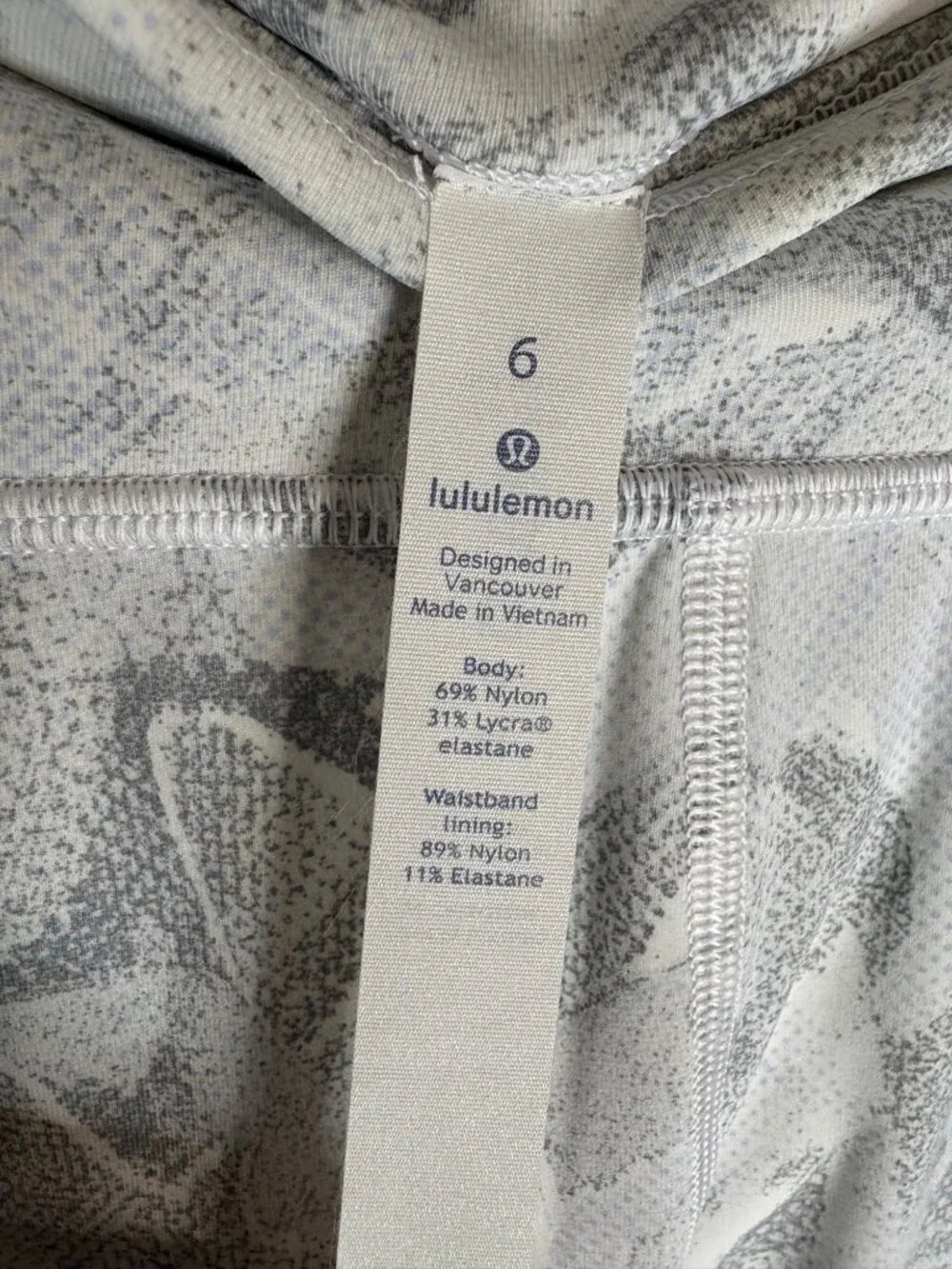 Lululemon Train Times 7/8 Pant Ankle Jasmine White-sz 6
